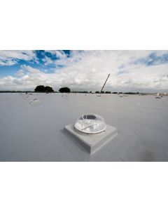 Powerdaylight Ø 53 cm Kit carré ECO solin toit plat préfabriqué 