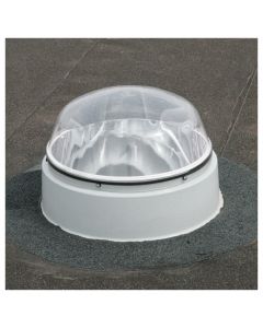 Powerdaylight Ø 53 cm kit rond, solin toit plat, dôme acrylique
